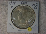 1924 P Peace Dollar