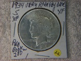 1934 S Peace Dollar