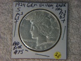 1924 S Peace Dollar