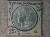 1884 O Morgan Dollar