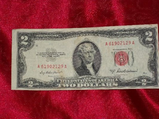 1954 A $2.00 Red Seal