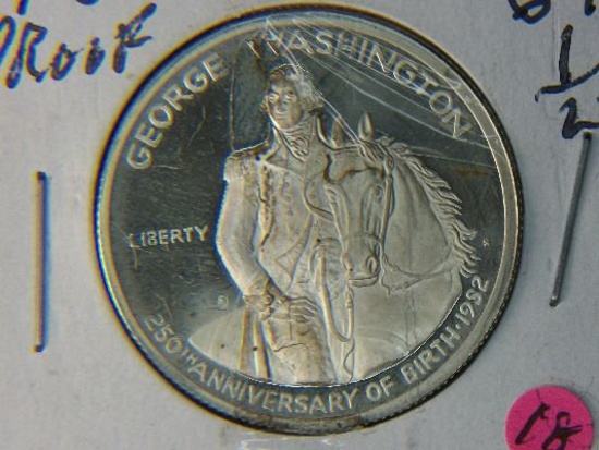 1982 Washington 1/2 Dollar Silver Proof