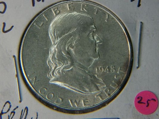 1948 D Franklin 1/2 Dollar