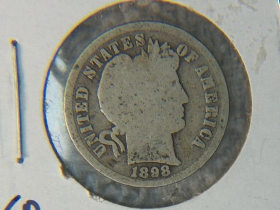 1898 P Barber Dime