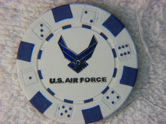 United States Air Force $1.00 Poker Chip