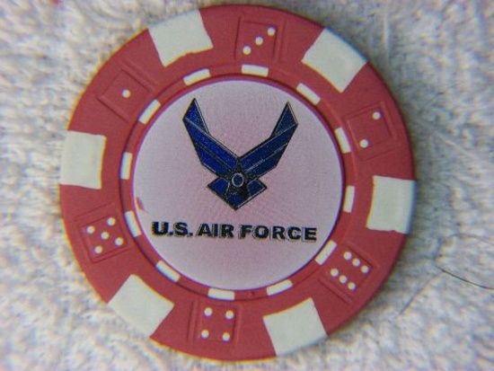 United States Air Force $ 5.00 Poker Chip