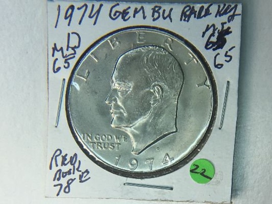 1974 D Eisenhower Dollar