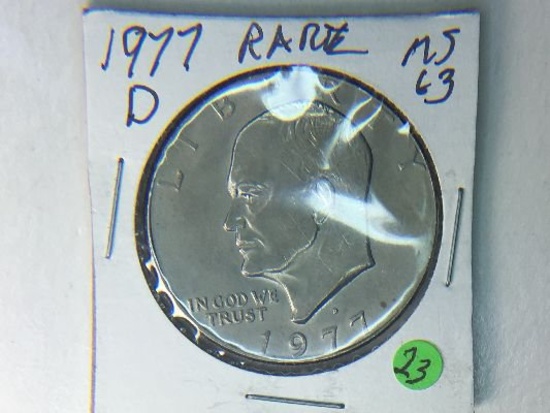 1977 D Eisenhower Dollar