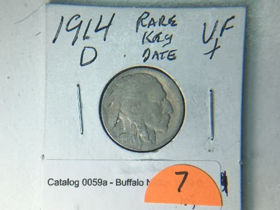 1914 D Buffalo Nickel Very Fine+