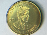 U.S. Presidents Brass Coin W. Clinton