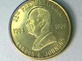 U.S. Presidents Brass Coin L. Johnson
