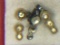 .925 Ladies Vintage Baroque Pearl Earrings