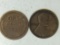 1916 S, 1919 D Lincoln Cents