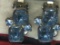 Ladies Art Deco 8 Carat Blue Gemstone Earrings