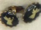 Ladies Art Deco Black Onyx Angel Earrings