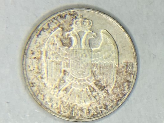 1938 Yugoslavia 20 Dinara