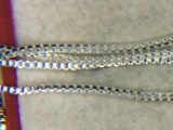 .925 22 Inch Unisex Box Chain Necklace