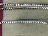 .925 Unisex 18 Inch Box Chain Necklace