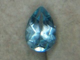 2.22 Carat Pear-shaped Blue Topaz