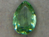 8.78 Carat Pear-shaped Green Amethyst
