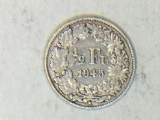 1945 Swiss 1/2 Franc