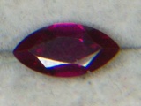 1.26 Carat Marquise Cut Chatham Ruby