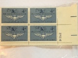 4 Cent 1911 To 1961 Naval Aviation Plate Block