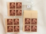 3 Cent George Eastman Plate Block (3 Sets)