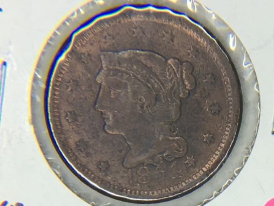 1854 Large Cent