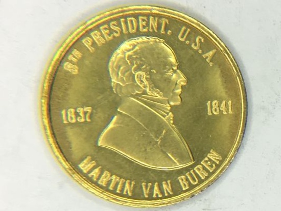 Martin Van Buren 8th President Of The U. S. A. Brass Collector Token