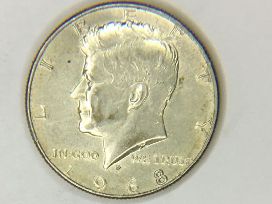 1968 D Kennedy Half Dollar