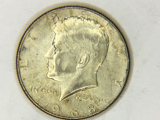 1968 D Kennedy Half Dollar