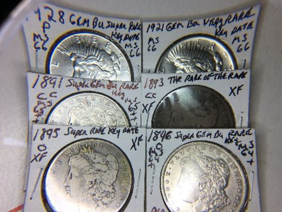 SILVER DOLLARS, 1,2,3 CENT, NICKELS&MORE NO RESERV