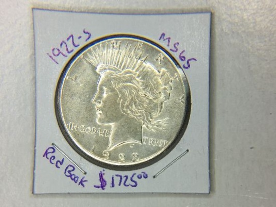 1922 S Peace Dollar