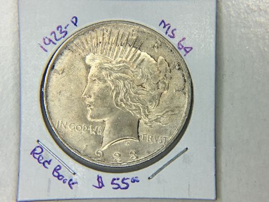 1923 P Peace Dollar