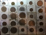 (25) Carded Foreign Coins