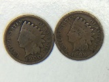 1898, 1900 Indian Head Cents