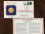 Bill Clinton Presidential Medal With Biography