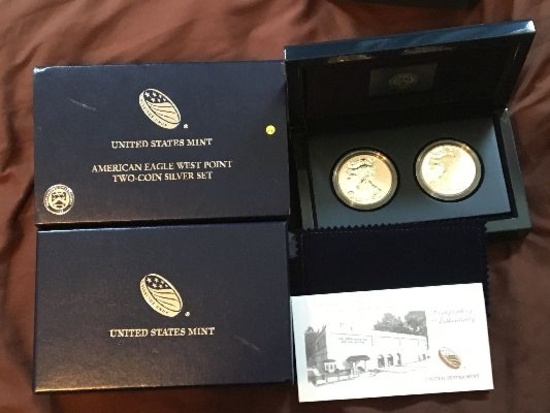 2013 West Point 2 Piece Silver Eagle Reverse Proof