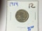 FULL DATE 1914 BUFFALO NICKEL.  THIS DATE HAS NOT BEEN RESTORED OR NICODATE