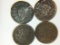 4 LOWER GRADE LARGE CENTS