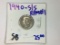 1940-S/S REPUNCHED MINTMARK NUMBER 1 MERCURY DIME