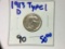 1913-D TYPE 1 BUFFALO NICKEL WITH HORN VISIBLE