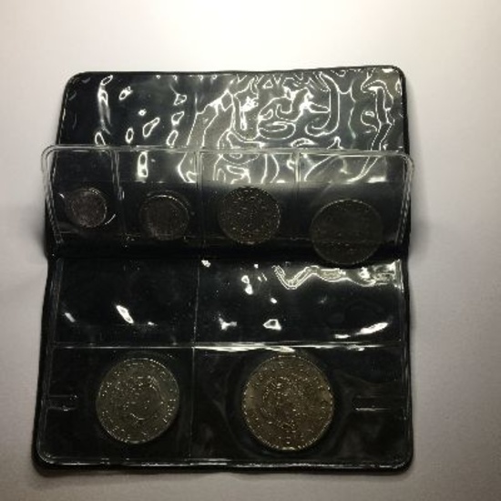 PASSPORT STYLE COST RICA COIN SET DATED 1968