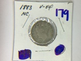 1883 V NICKEL TYPE 1 WITH NO CENTS