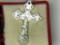 .925 sterling silver unisex crucifix
