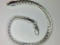 .925 sterling silver unisex herringbone bracelet