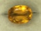 10.41 carat oval cut brandy topaz