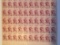 3 cent uncut sheet stamps Abraham Lincoln