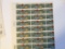 10 cent uncut sheet stamps banking commerce